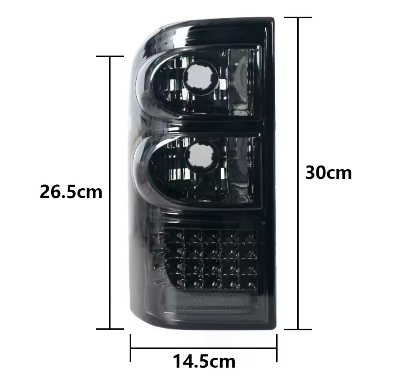 Fanali / Fari Posteriori fumé NERI per Nissan Patrol GR Y61