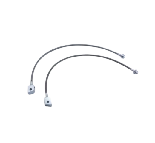 COPPIA Tubi Freno aeronautici +10 CM NISSAN PATROL GR y60 y61