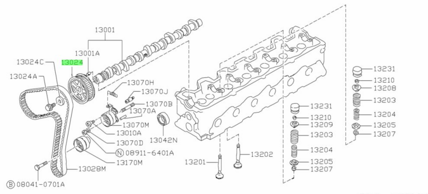 Nissan Camshaft Pulley 13024V7201