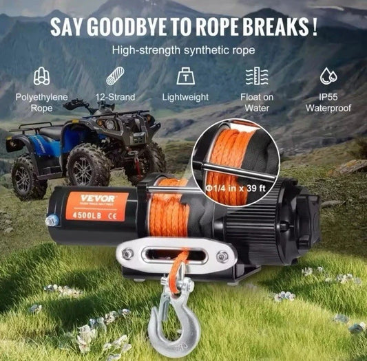 Winch 4,500LBS - 2041kg