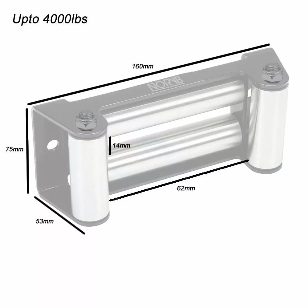 Rulliera Passa cavo a rulli a 4 per Verricello Argano per 4x4