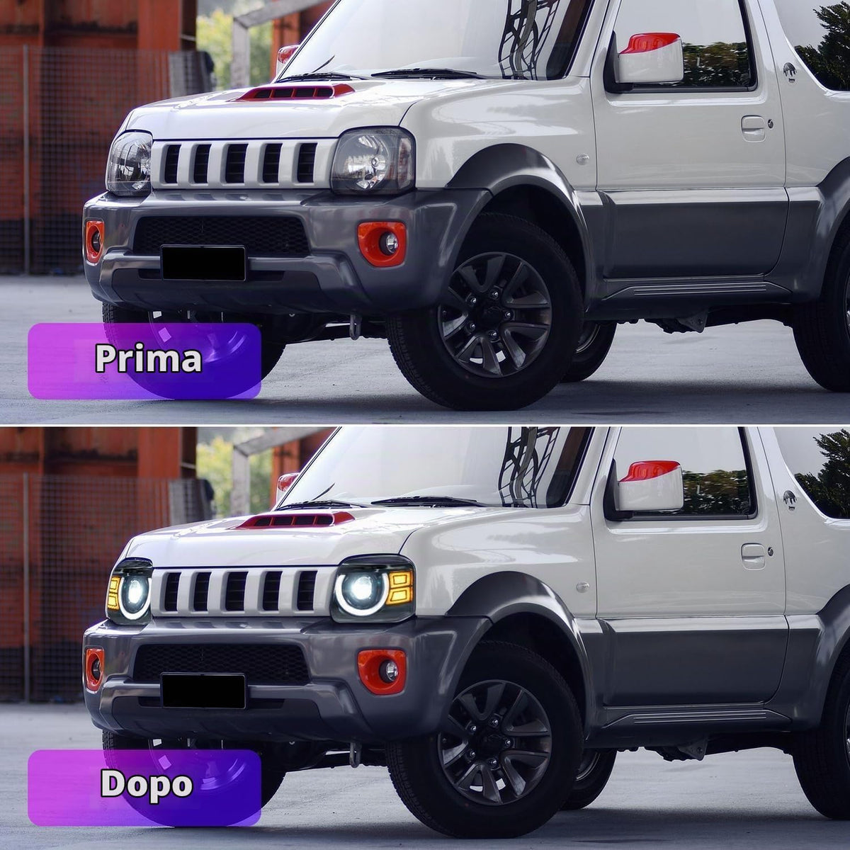 Fari Anteriori Doppia Lente per Suzuki Jimny 1998–2017