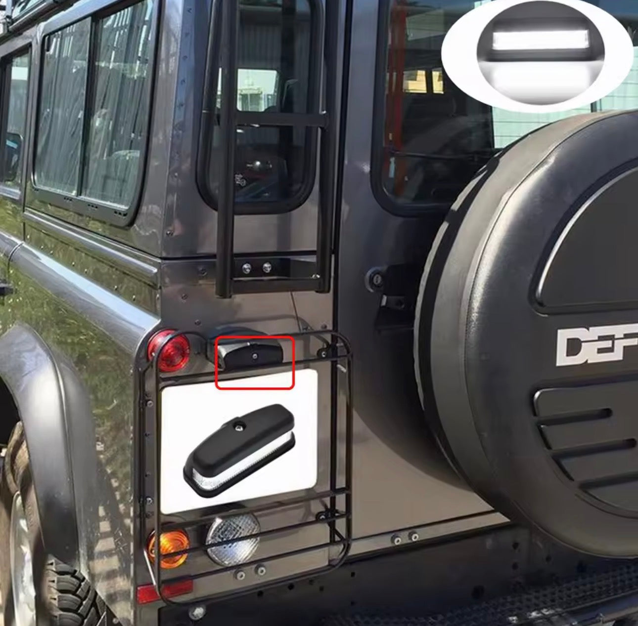 Luce targa a LED per Land Rover Defender
