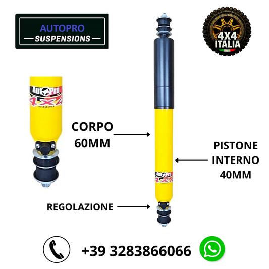 Kit di rialzo AutoPro REGOLABILE +7.5cm Nissan Patrol GR Y60 Y61