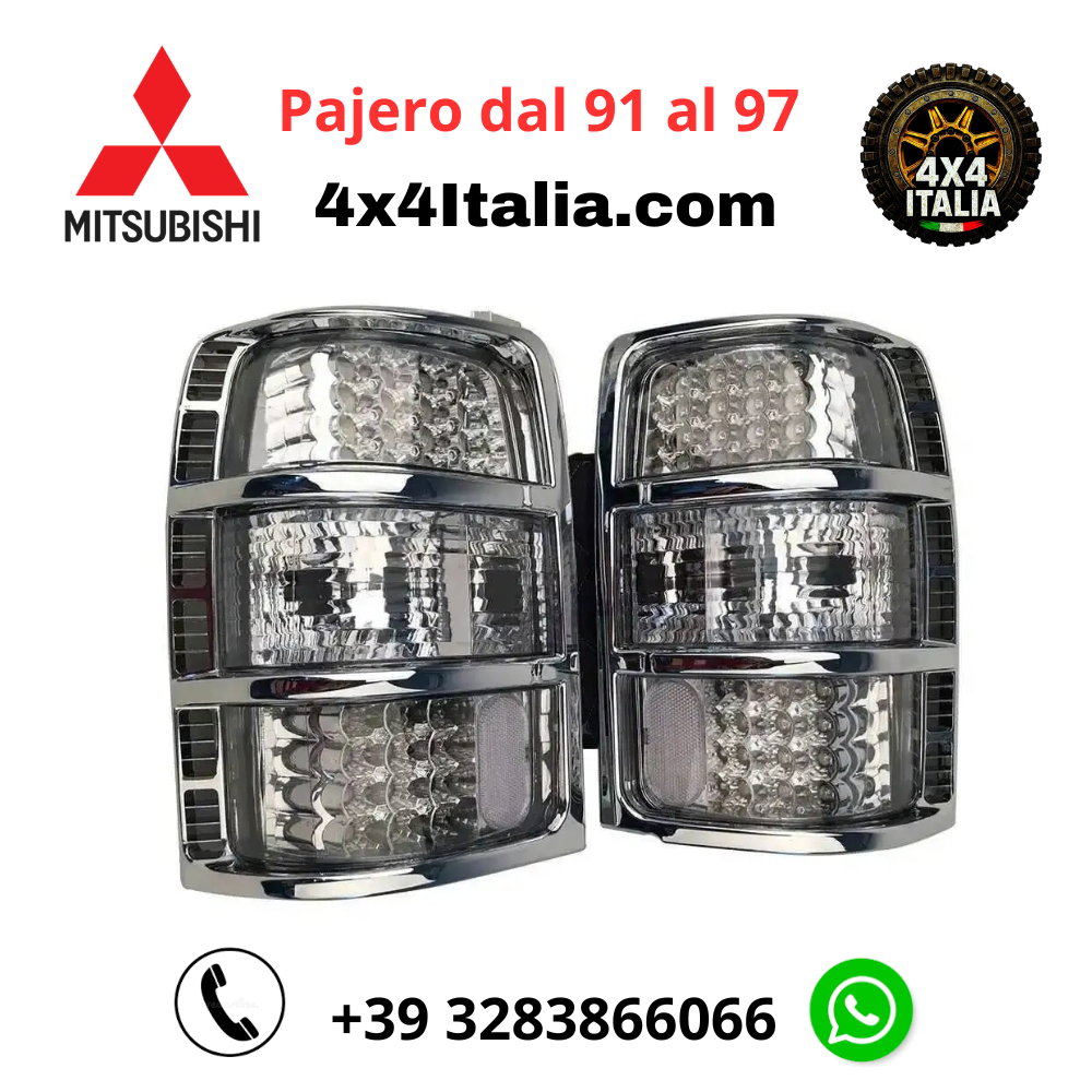 Fanali Posteriori LED Fumé per Mitsubishi Pajero 1991-1997 2 Pezzi
