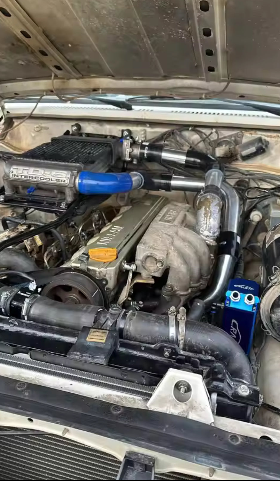 Kit tubo e manicotto intercooler, compatibile con Patrol 260 RD28T RD28 Y60
