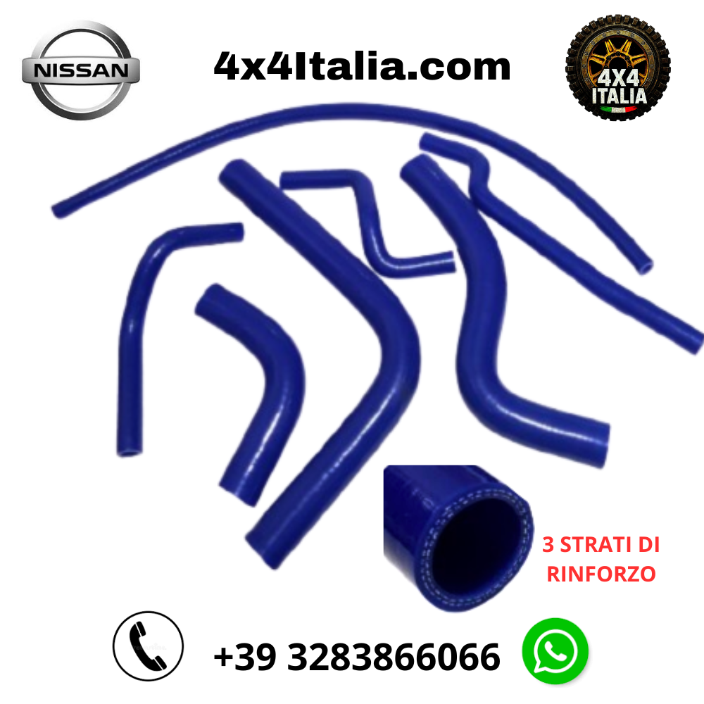 KIT Manicotti / Tubi in silicone per Nissan Patrol Motore RD28T
