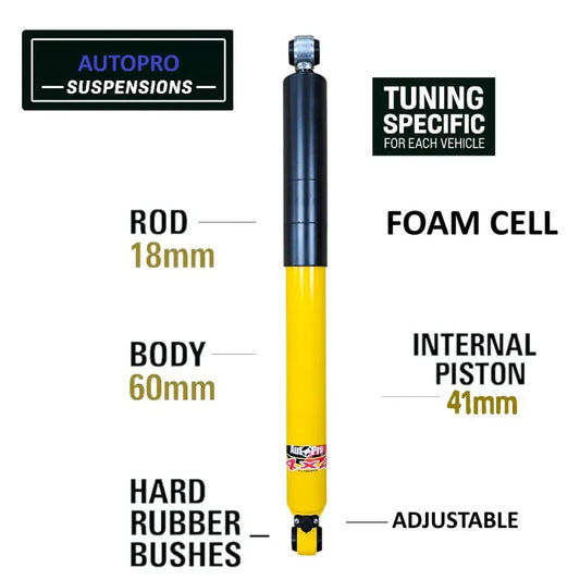 Ammortizzatore Anteriore Rinforzato regolabile + 5cm Nissan Patrol GR Y60/Y61