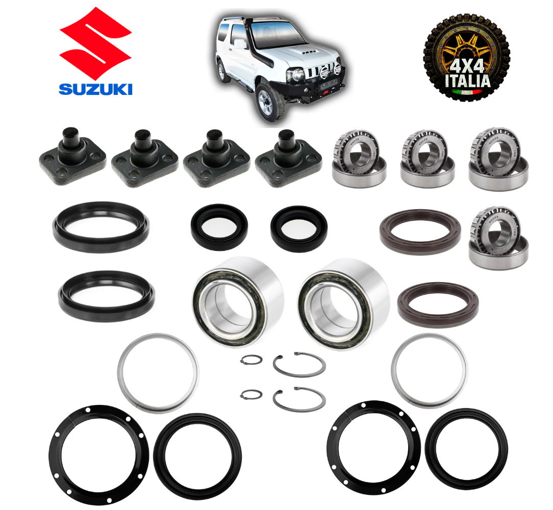 Kit COMPLETO revisione fuso, bocce e cuscinetti ponte anteriore Suzuki Jimny