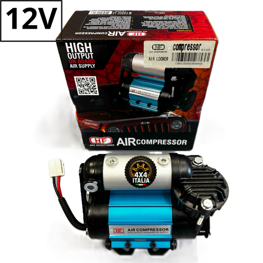 Compressore auto off road motore 12V  8 bar 85l/min