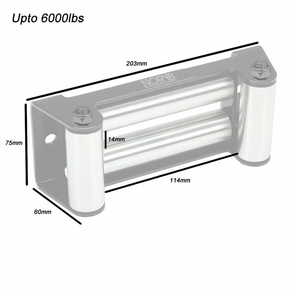 Rulliera Passa cavo a rulli a 4 per Verricello Argano per 4x4