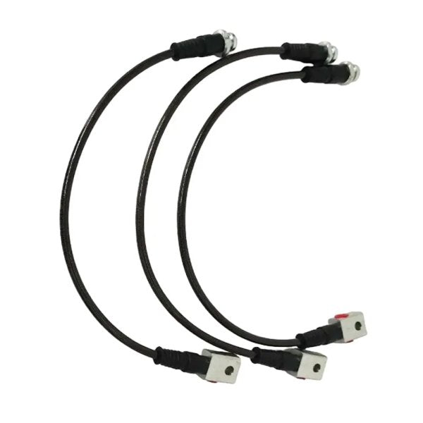 Led4x4 Kit 3 Tubi Freno Aeronautici Rinforzati +10 cm Nissan Patrol GR Y61 ABS