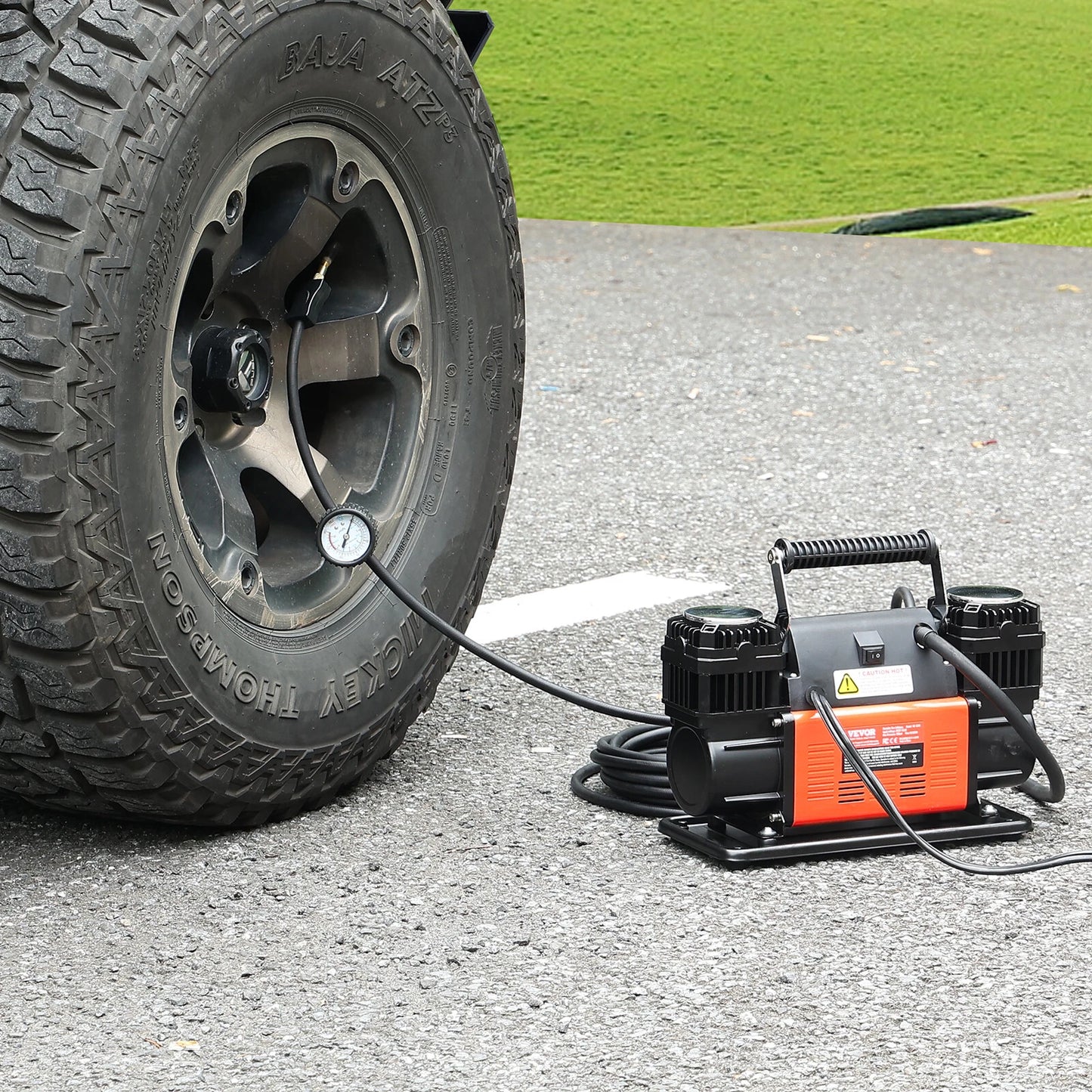 Compressore 12VOLT Doppio Motore 300 L/min 10Bar per Off Road