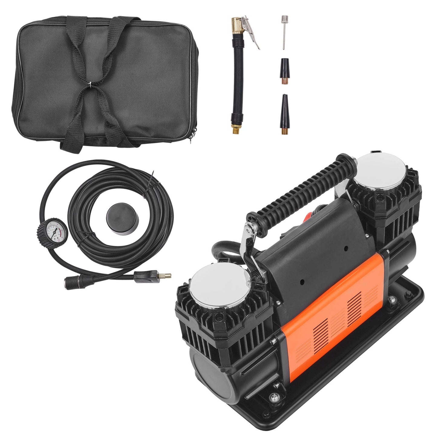 Compressore 12VOLT Doppio Motore 300 L/min 10Bar per Off Road